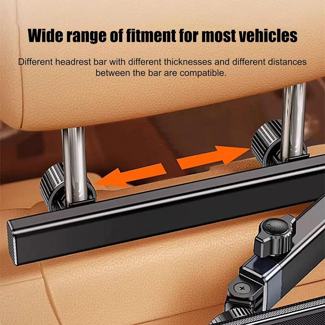 Frendorf | Bil Hodepute Tablet Holder – Justerbar 360° Baksete Telefon & Tablet Montering – Movira