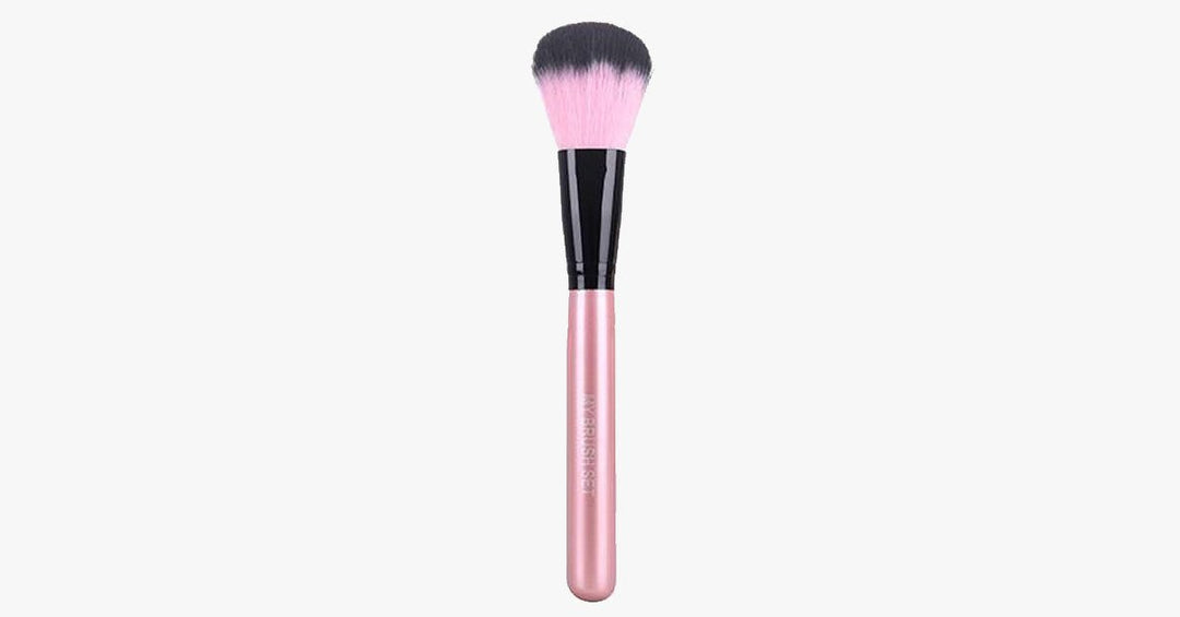 Skanto | Pudder Makeupbørste - Laget av syntetiske fibre - Full og rund form - For løse og pressede pudderprodukter - Perfekt for foundations, rouge og bronzer