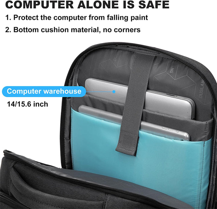 Vannavstøtende laptop- og reise-ryggsekk med organiserte rom | Skanto