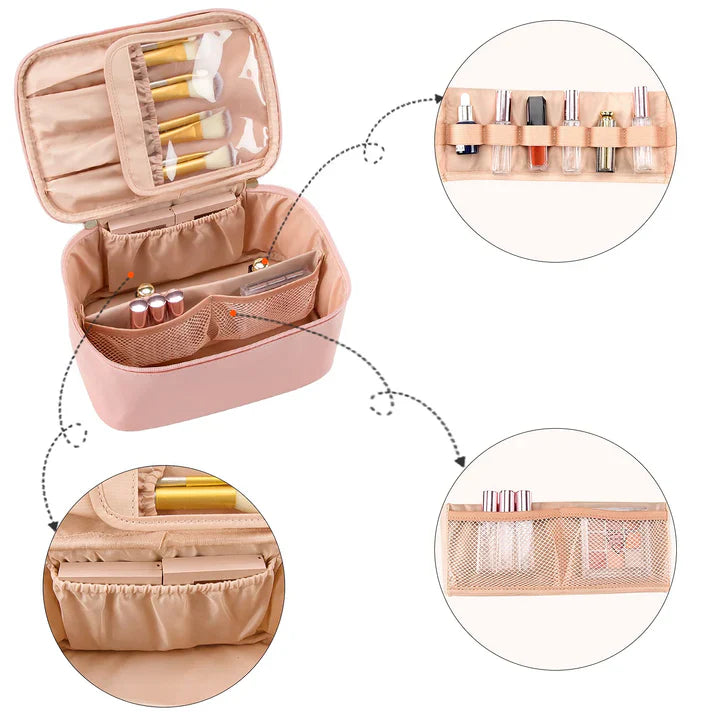 Skanto | Praktisk make-up organisador for reise | Med rom og skillevegger