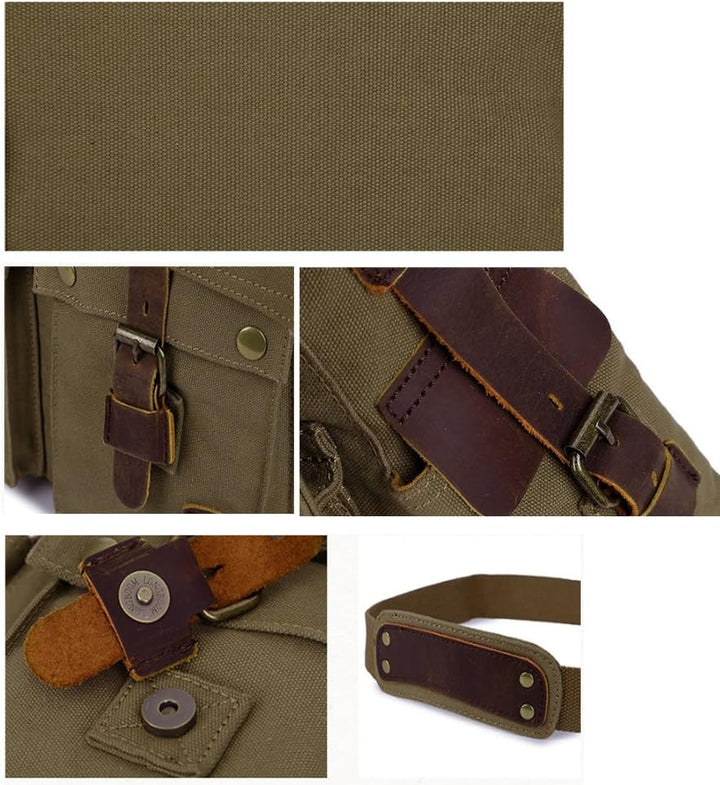 RetroCarry Bag – Vintage Canvas Skulderveske for Laptoper Skanto