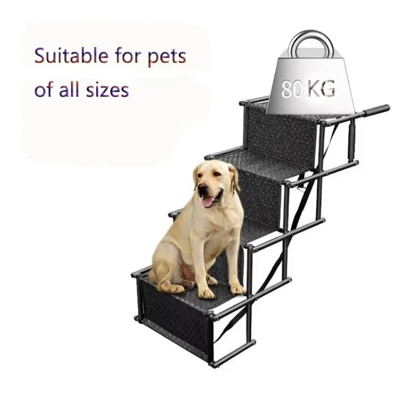 Folding Car Stair for Dogs | Safe Climbing for Puppies | Skanto
