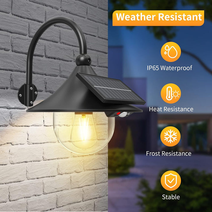 Frendorf | Solbevegelse Barn Vegglamper med 3 Moduser & Gåsehalsdesign (2 Pakke) – Halden