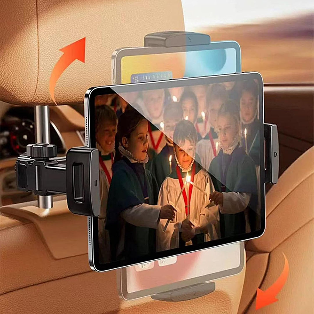 Frendorf | Bil Hodepute Tablet Holder – Justerbar 360° Baksete Telefon & Tablet Montering – Movira