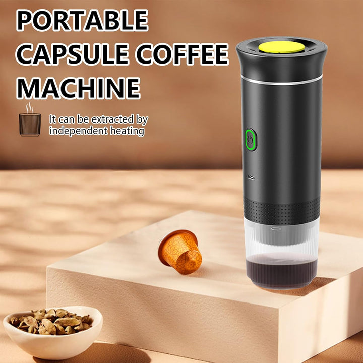 Frendorf | Bærbar 3-i-1 Espresso kaffemaskin med oppladbart batteri – Raverno