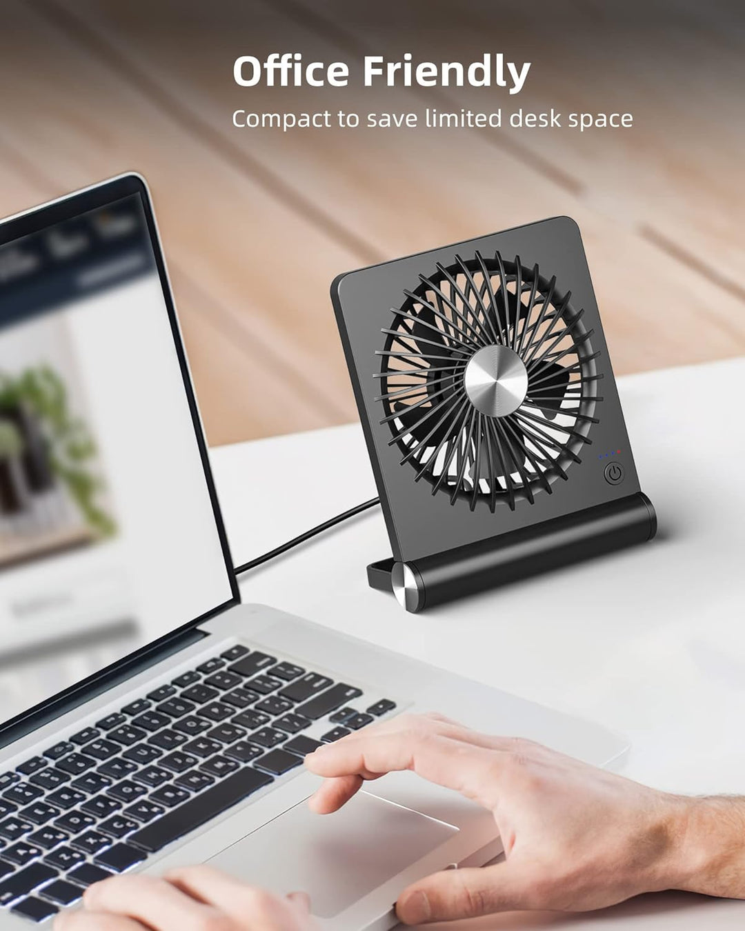 Ultra Quiet Small Desk Fan | Skanto