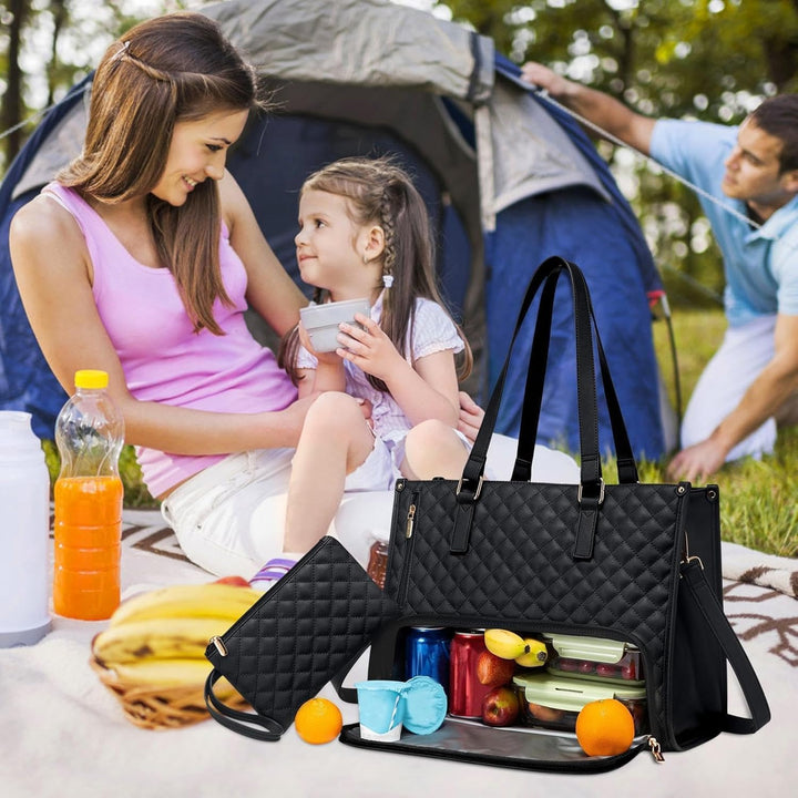 2-i-1 Isolert Lunsj- og Laptop Tote for Arbeid og Reise | Skanto