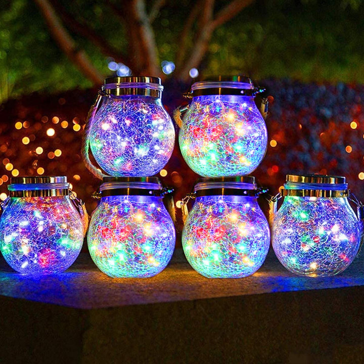 Solar Mason Jar Lamp - Lunara | Skanto