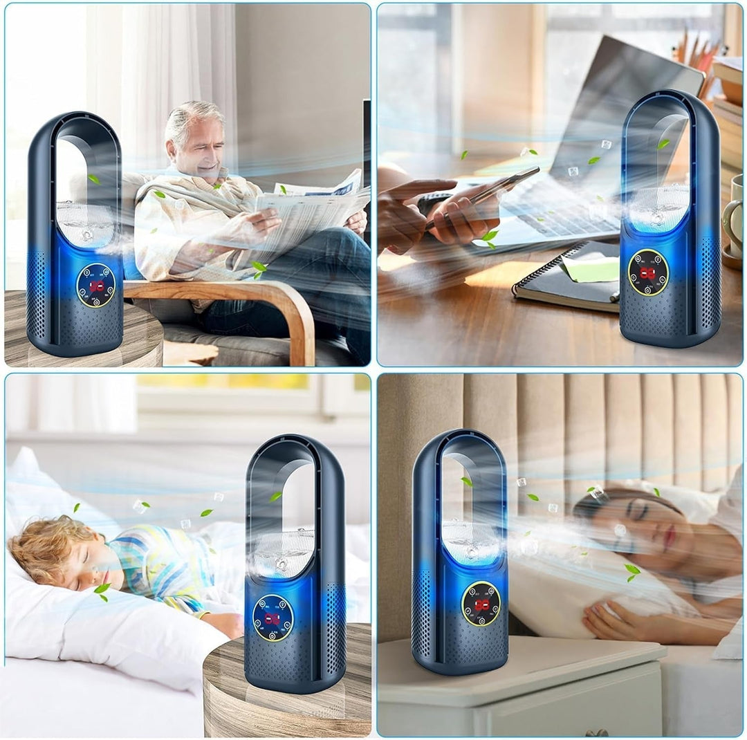 Skanto | Bladeless Portable Air Conditioner | Ultra-Stille, Ergonomisk Design & Ideell for Hjem- og Kontorbruk