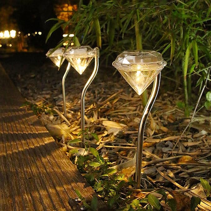 Skanto | Solhage Lys i Diamantform – LED-lamper for Ute-dekorasjon og Belysning