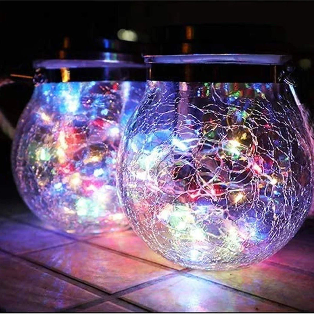 Solar Mason Jar Lamp - Lunara | Skanto