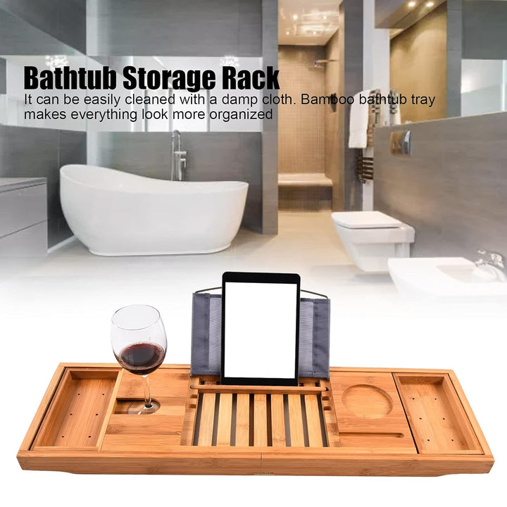 Premium Bamboo Utvidbart Badekarbrett Skanto