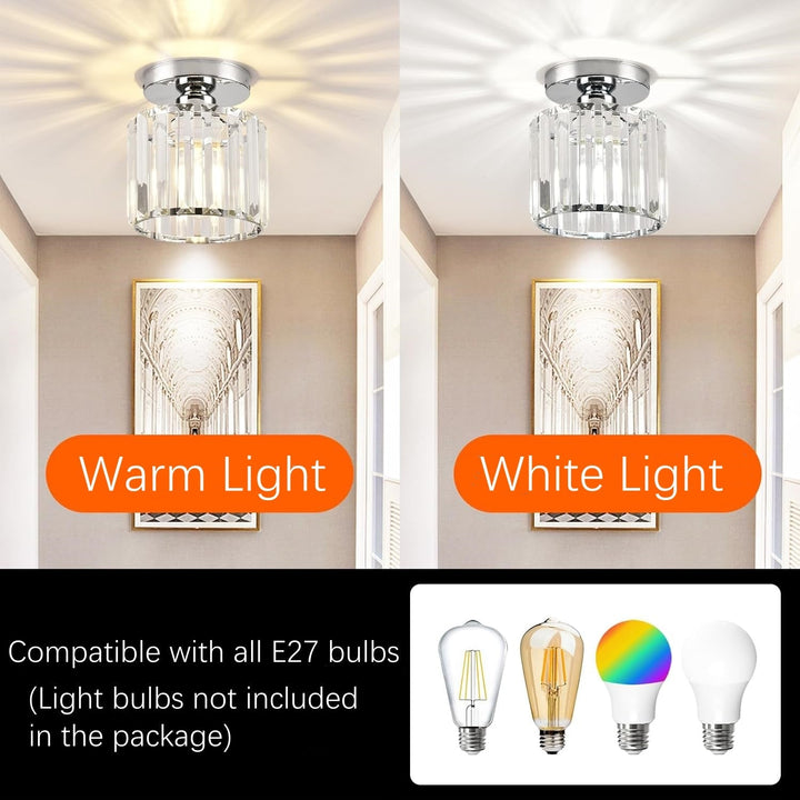 Skanto | Taklampe Krystall Flush Mount Moderne Armatur
