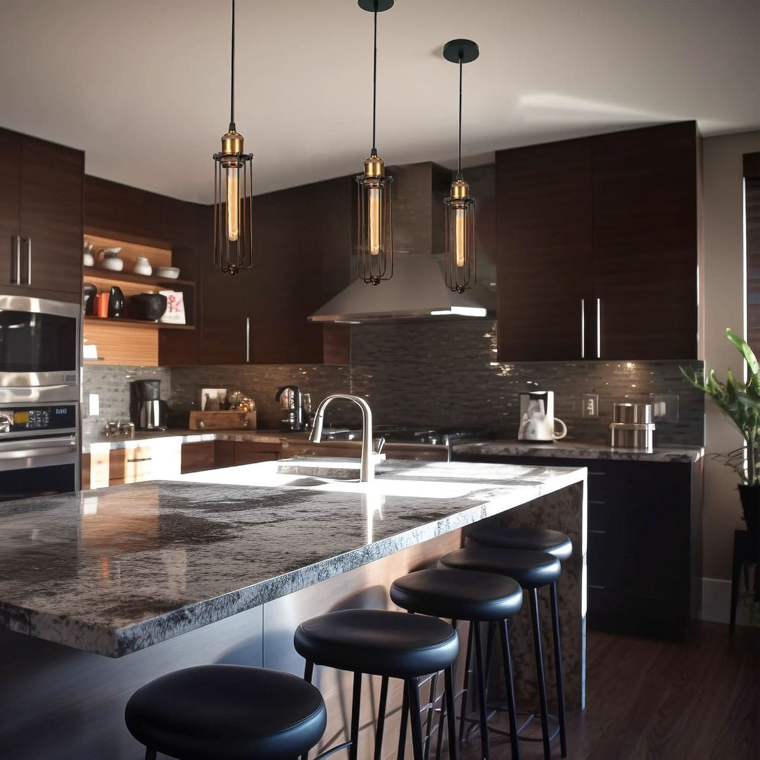 Skanto | Retro industriell hengelampe med metalldeksel