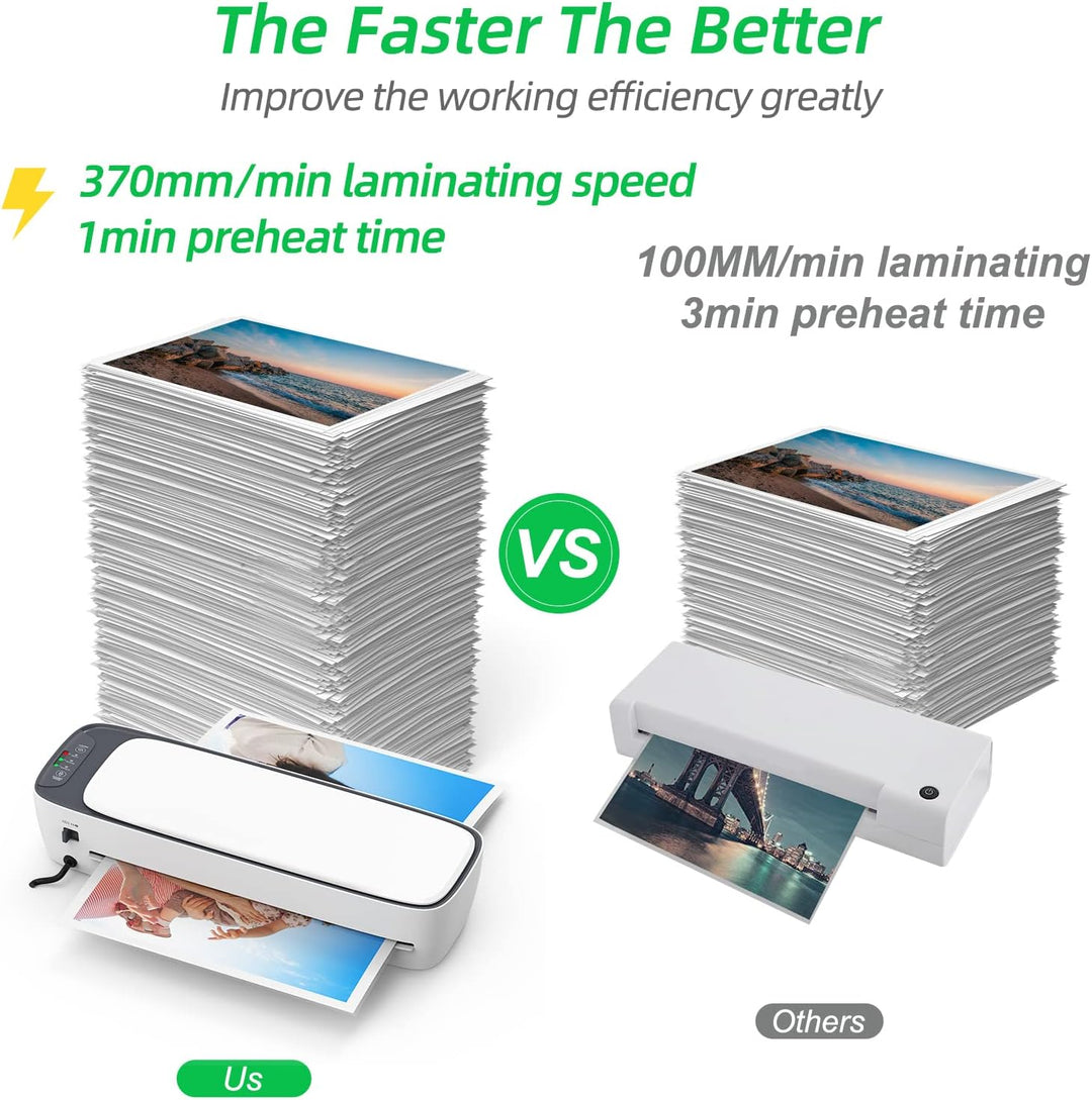 Skanto | A3 Skrivbord Laminator Sett med Varme- og Kjølemodus og 6-i-1 Funksjoner – Lexaro
