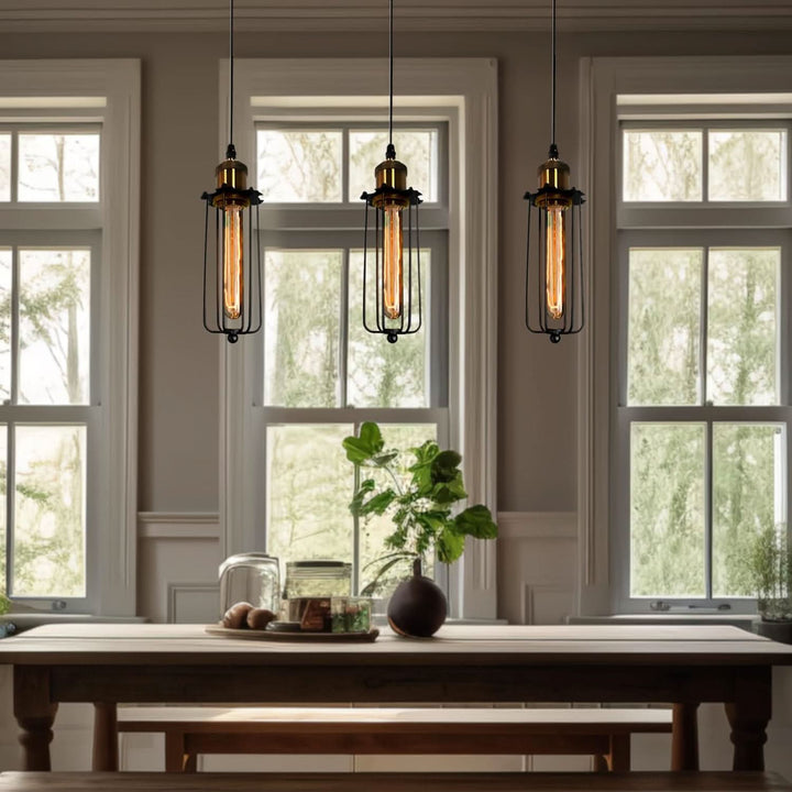 Skanto | Retro industriell hengelampe med metalldeksel