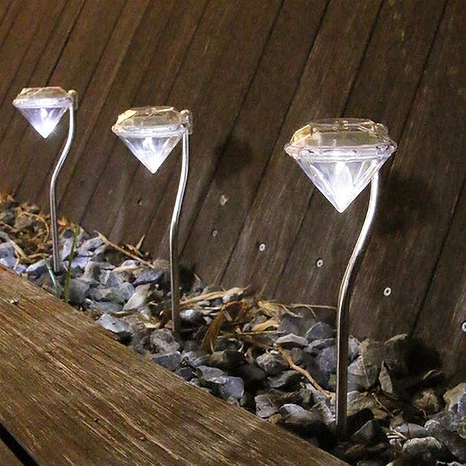 Skanto | Solhage Lys i Diamantform – LED-lamper for Ute-dekorasjon og Belysning