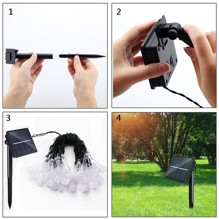 Wassertropper Solarlamper | Skanto