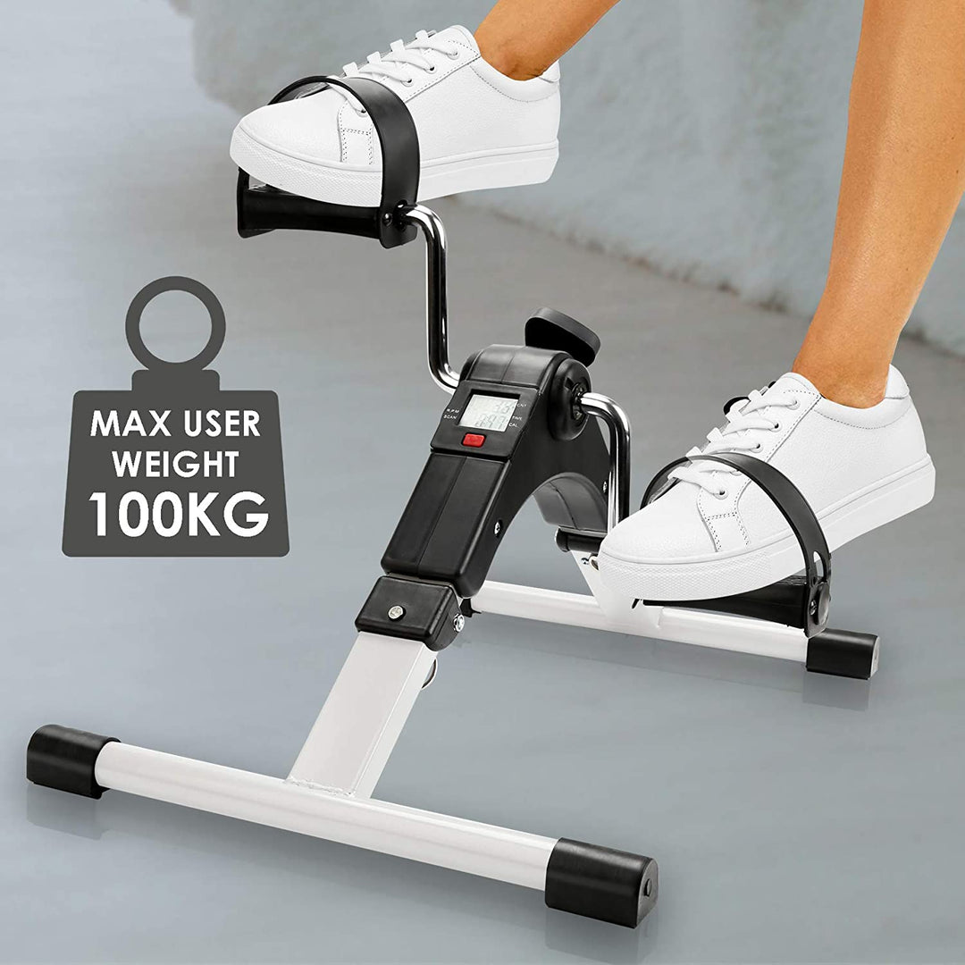 Mini-Home Trainer Fitness Bike Leg Trainer med LCD Display | Skanto