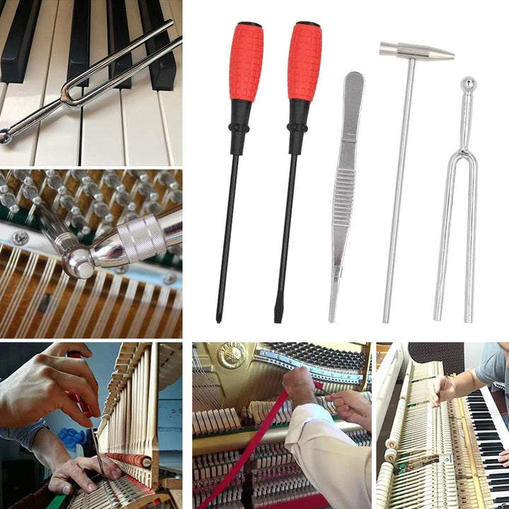 Skanto | Profesjonell 16-delt piano tuning sett med oppbevaringsboks – Arvena
