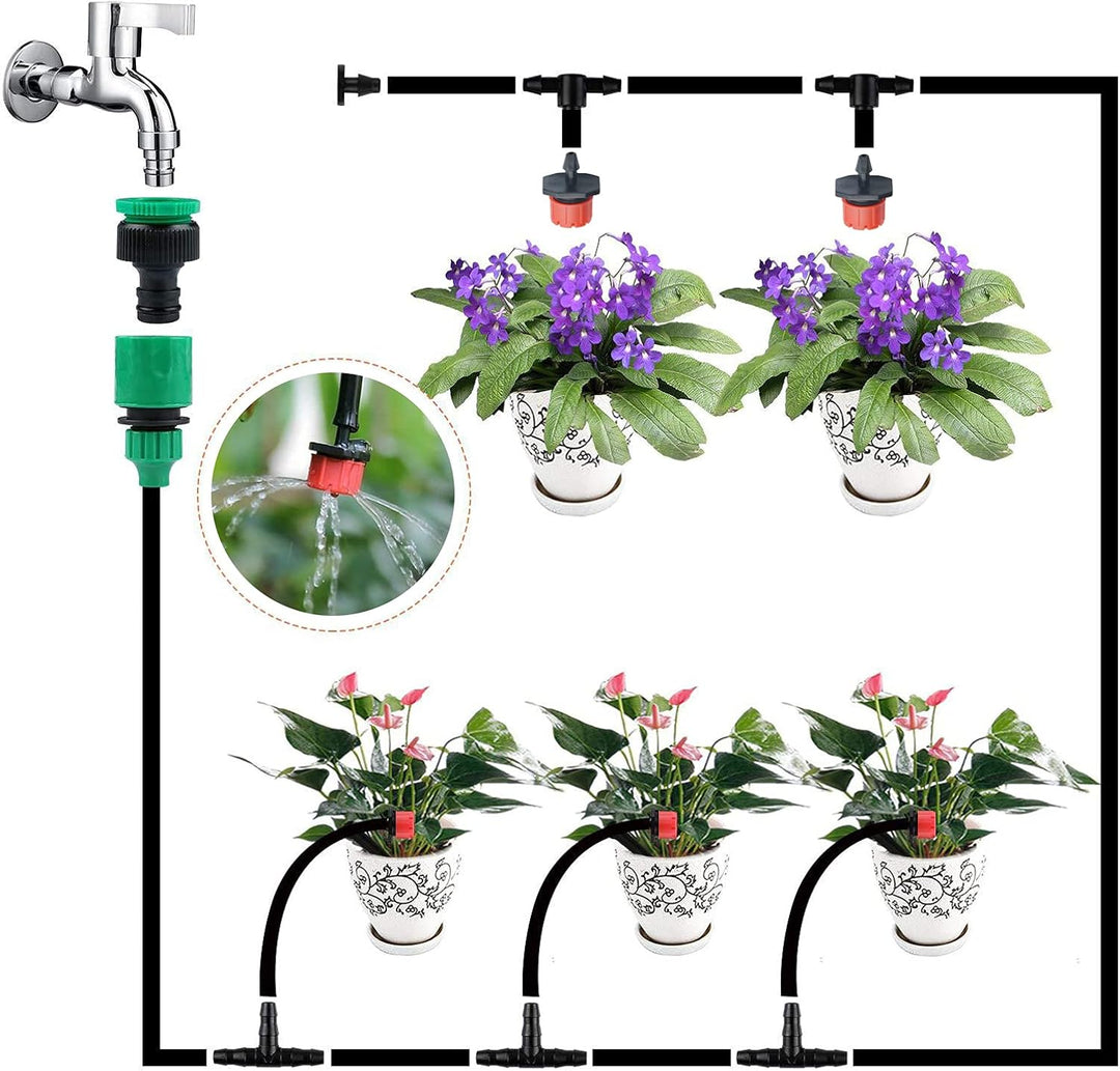 Skanto | Automatisk dryppvanningssystem for planter – Komplett sett for hage og balkong