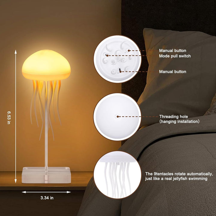 Skanto | LED Stemningslampe | Livaktig Manetlys for Soverom