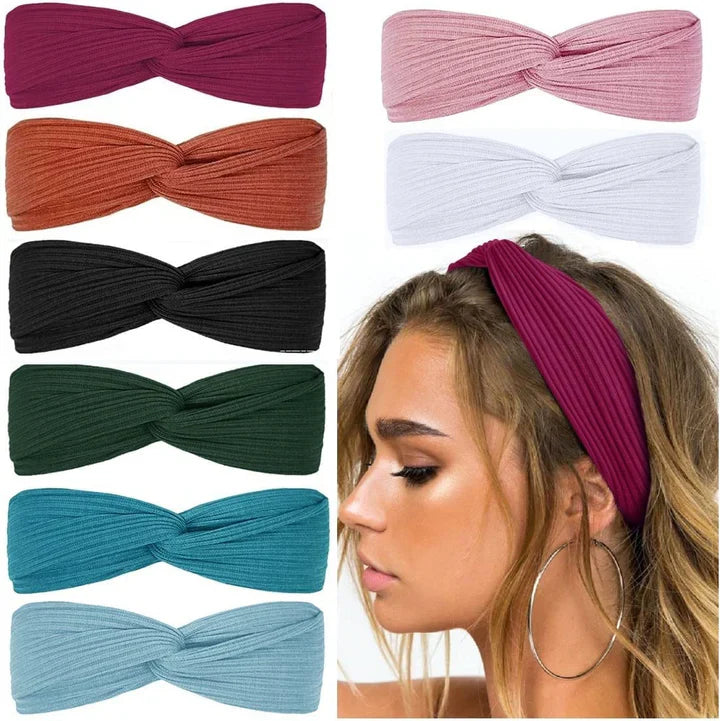 Skanto | Ribbet Twist Hodebånd – Boho Design