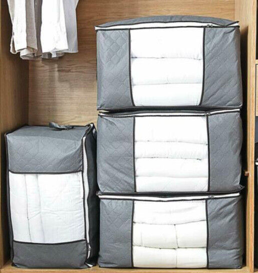 Skanto | Klær Quilt Teppe Oppbevaringsbag Stoff Hjem Organisator Boks Poser Glidelås