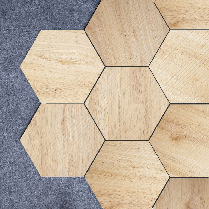 Sekskantet mosaikkflistapet for selvklebende og avtakbare bakveggfliser