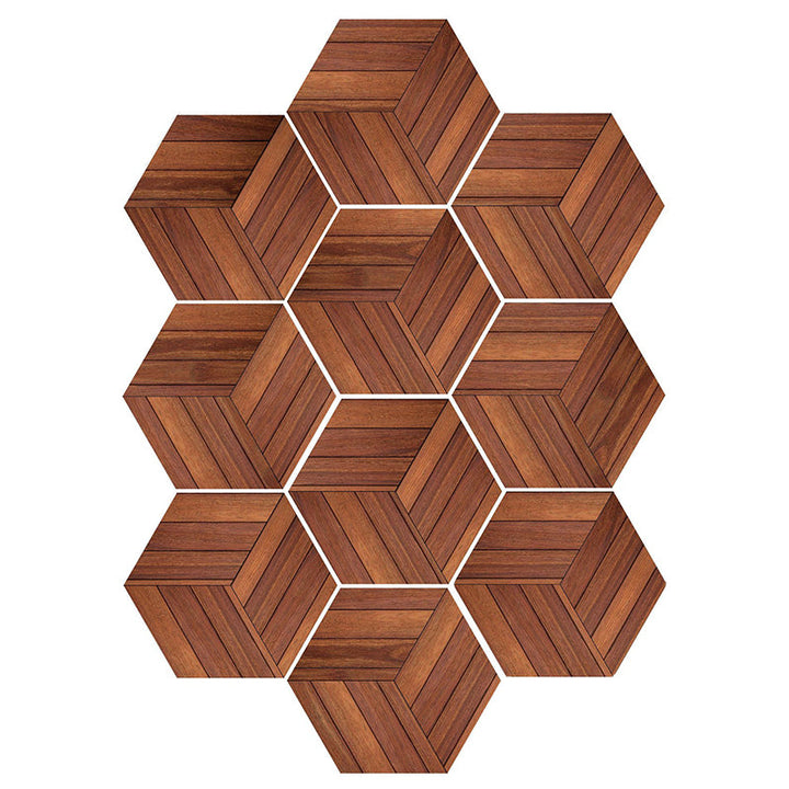 Sekskantet mosaikkflistapet for selvklebende og avtakbare bakveggfliser