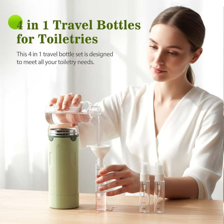 4-i-1 Reise Toalettartikler Dispenser Skanto