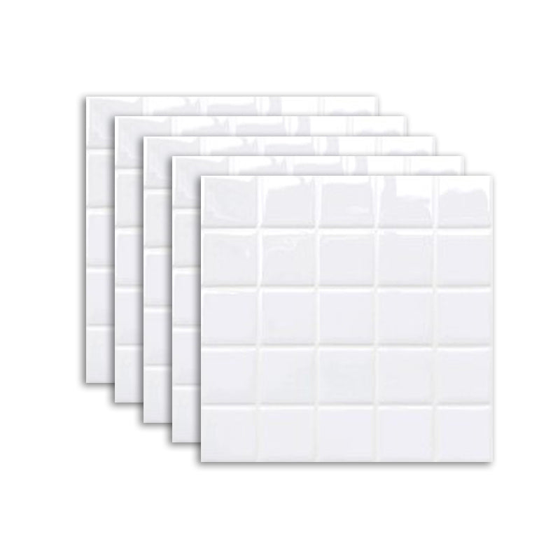 Skanto | Hvit Mosaic Peel & Stick Flis Vanntett Kjøkken Backsplash Tapet
