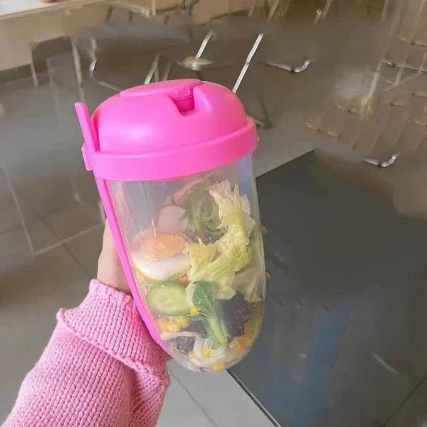 Skanto | Salatbeholder - Takeaway-salat - Praktisk og stilfull - Ideell for travle mennesker
