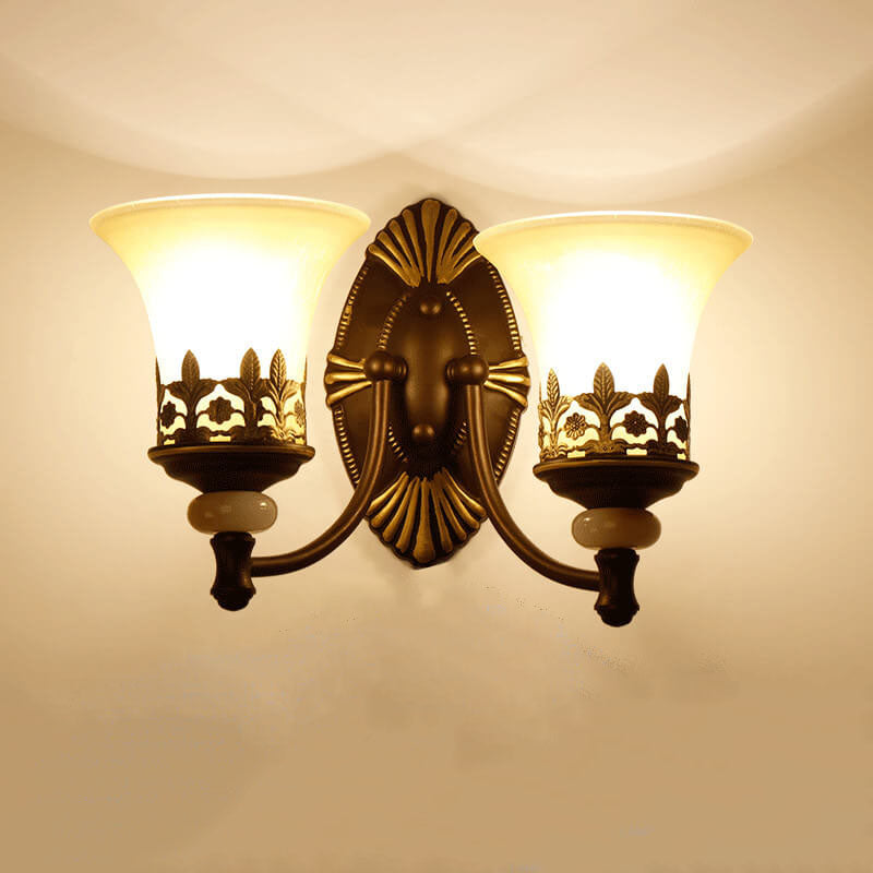 Skanto | Vintage To Skjermet Vegglampe