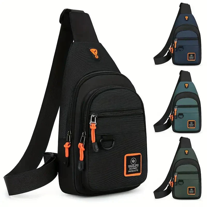 Skanto | UrbanTrail – Slitesterk Herre Skulderveske | Vanntett Crossbody Reise- og Hverdagveske