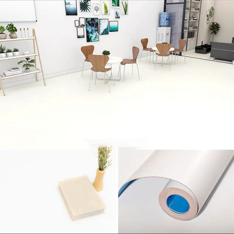 Vanntett PVC-gulv i ensfargede farger, selvklebende, ripebestandig PVC-gulv