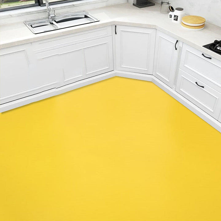 Vanntett PVC-gulv i ensfargede farger, selvklebende, ripebestandig PVC-gulv