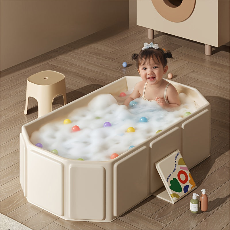Skanto | AquaLounge Sammenleggbar Badekar | PVC | For 1–3 Personer | Med Hyller & Rask Fyllingssystem