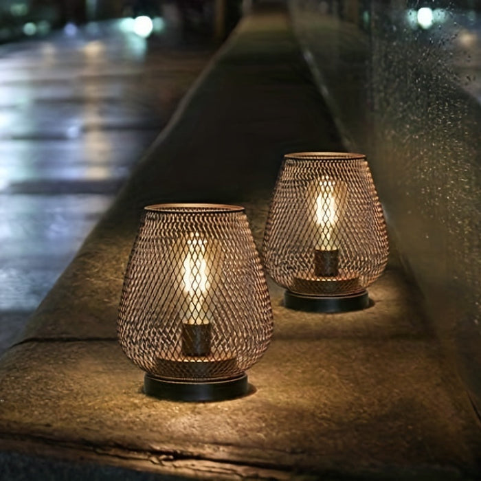 Skanto | AuroraMesh Bordlampe Sett – Industriell Stil med Varm Ambient Belysning