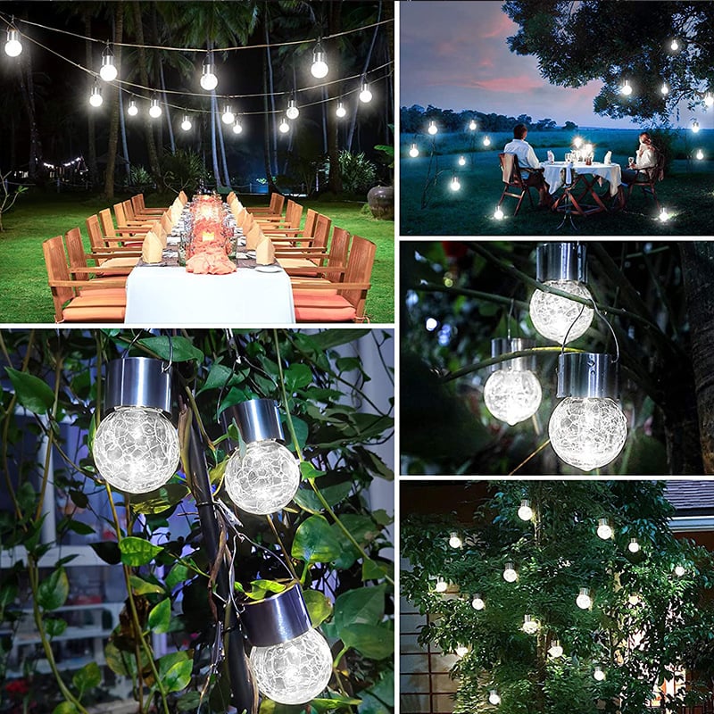Skanto | Flerfarget Sprekk Glass Hengende Sollys