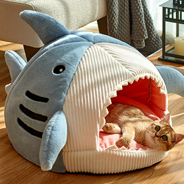 Bærbar Kattgrotta med Varmepute - CozyCave | Skanto