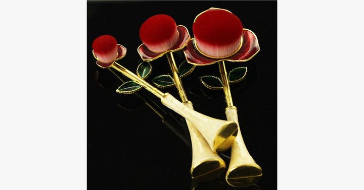 Skanto | Rose Beauty Flawless Face Oval Brush Set
