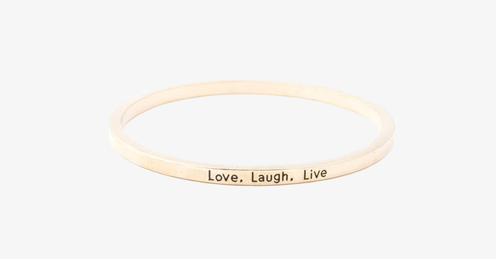 Skanto | Elske Latter Leve Gravert Mansjettarmbånd