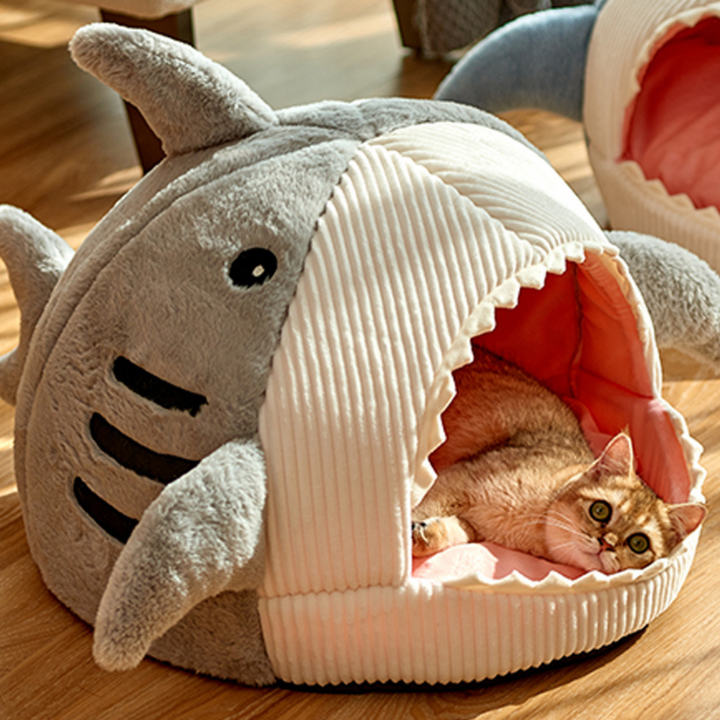 Bærbar Kattgrotta med Varmepute - CozyCave | Skanto
