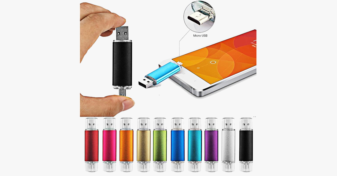 Skanto | Multi-Farge Høyhastighets Flash Drive for Android – Bærbar og Stilig