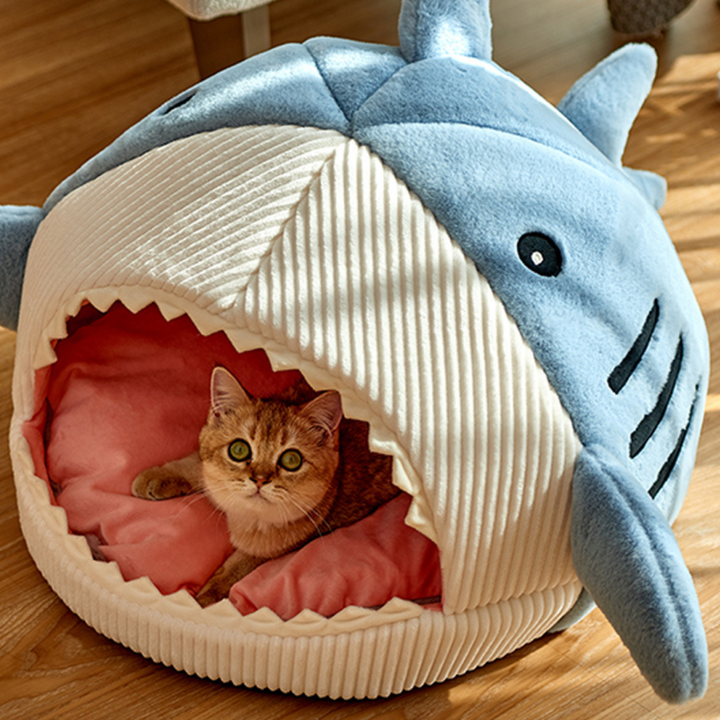 Bærbar Kattgrotta med Varmepute - CozyCave | Skanto