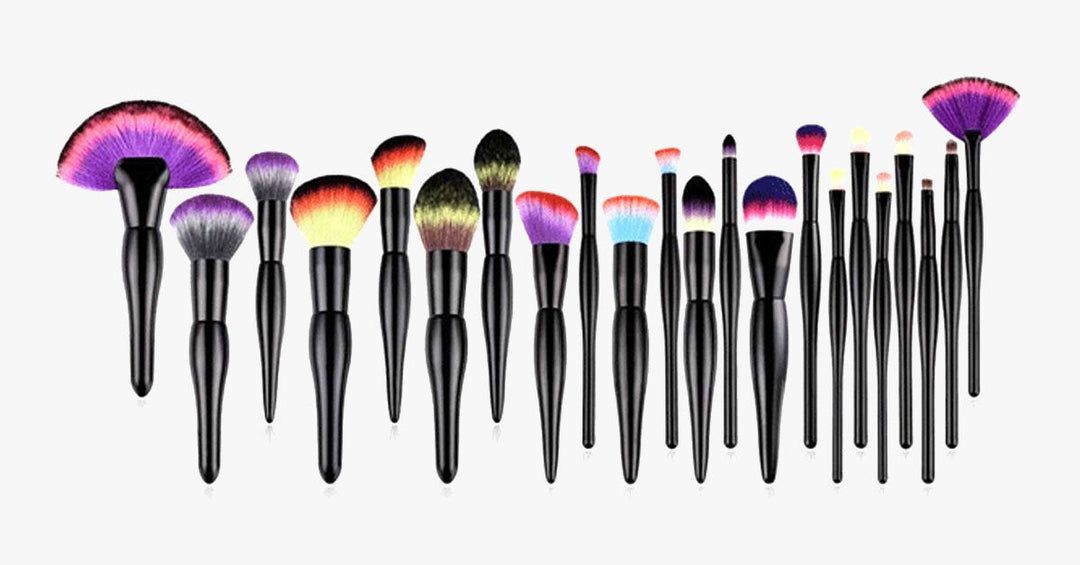 Skanto | Midnight Rainbow Makeup Brush Set of 22 - Legg til et sprut av farge til sminkebordet ditt