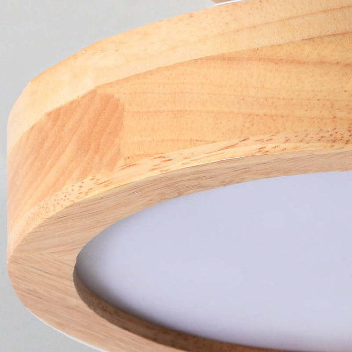 Moderne LED taklampe laget av tre – Quinn taklampe for stue, gang, soverom og spisestue | Skanto