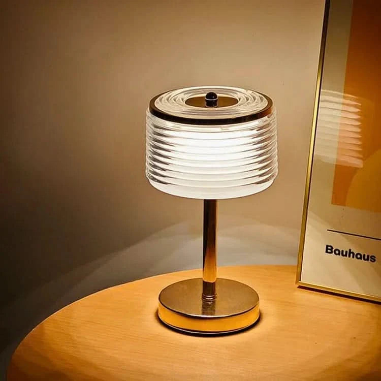 Skanto | LED Ring Bordlampe med Multi-Lags Skjerm