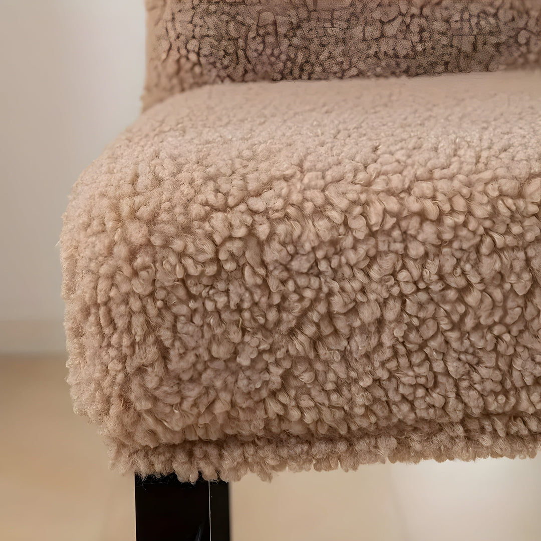 SherpaFit stoltrekk – Koselig, elastisk sherpa-spisestoltrekk
